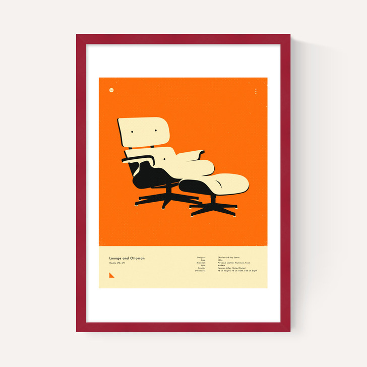 Orange Lounge Chair