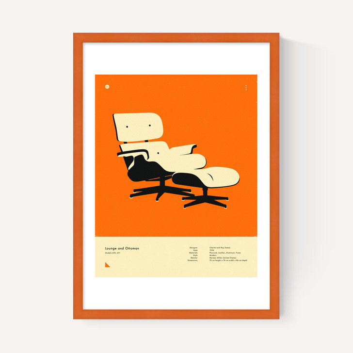 Orange Lounge Chair