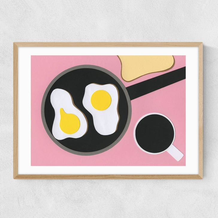 Mr D'z Breakfast Narrow Oak Frame