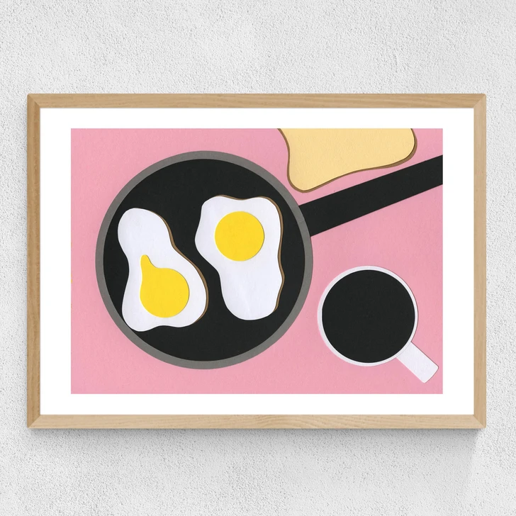 Mr D'z Breakfast Medium Oak Frame