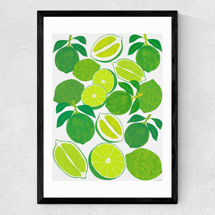 Lime Harvest Medium Black Frame