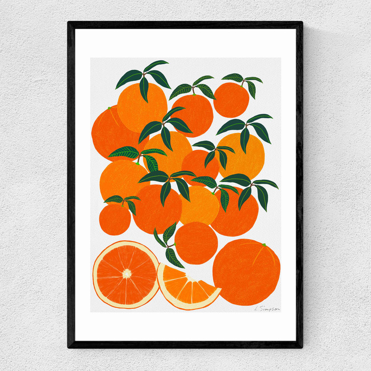 Orange Harvest Narrow Black Frame Orange Harvest Narrow Black Frame