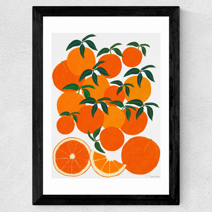 Orange Harvest Wide Black Frame Orange Harvest Wide Black Frame