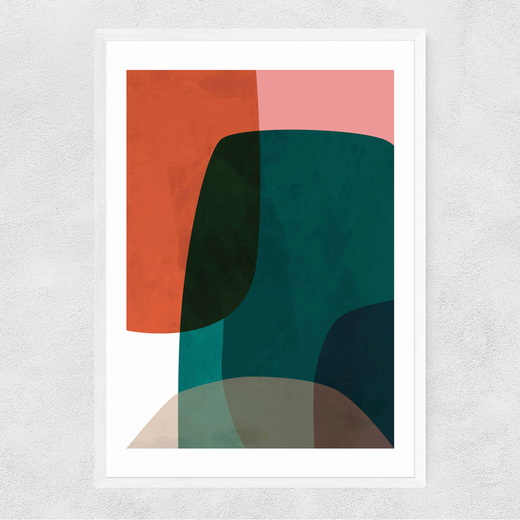 Contrast Narrow White Frame