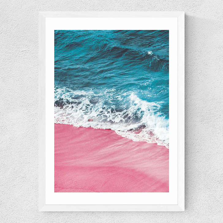 Pink Medium White Frame Pink Medium White Frame