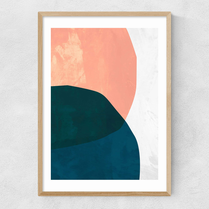 Two Faces Narrow Oak Frame