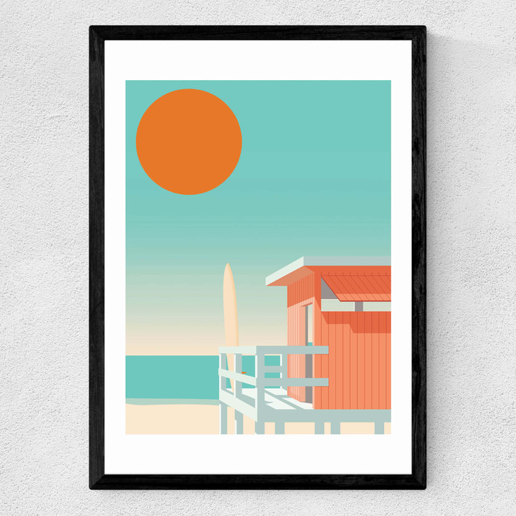 California Beach Medium Black Frame California Beach Medium Black Frame