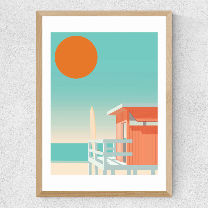 California Beach Medium Oak Frame California Beach Medium Oak Frame