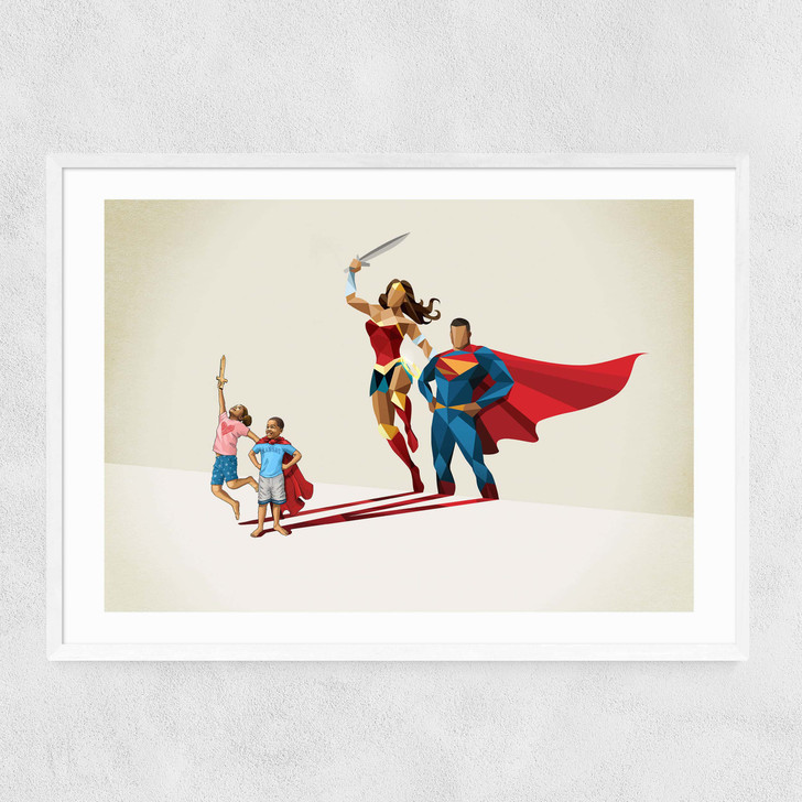 Little League Narrow White Frame