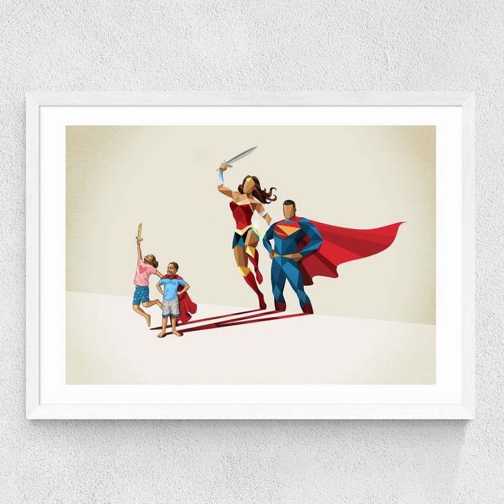 Little League Medium White Frame