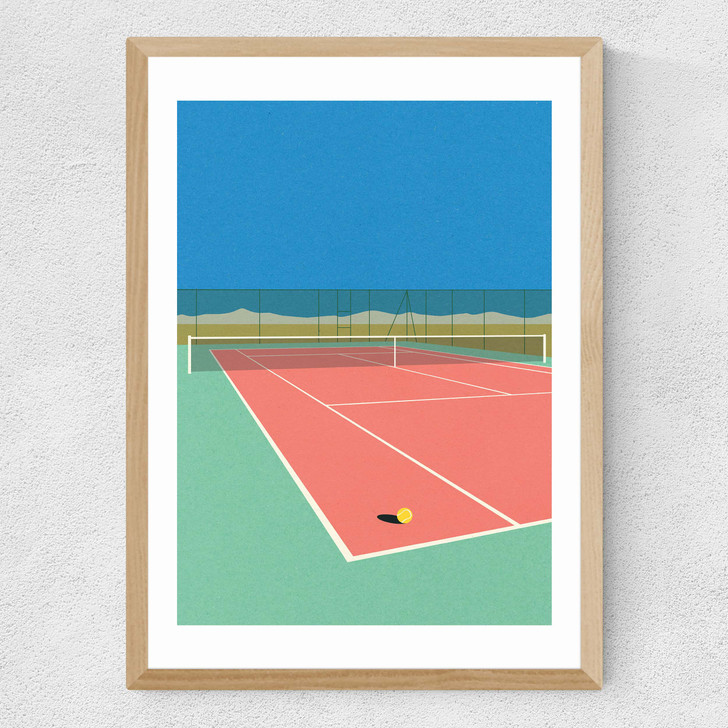 Tennis Court In The Desert Medium Oak Frame