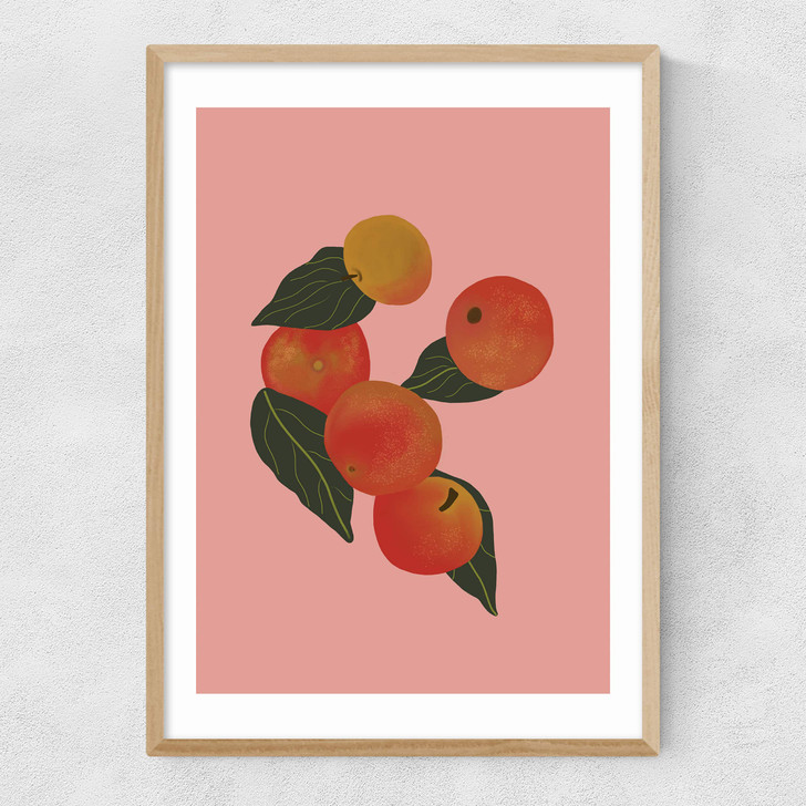 Apples Narrow Oak Frame Apples Narrow Oak Frame
