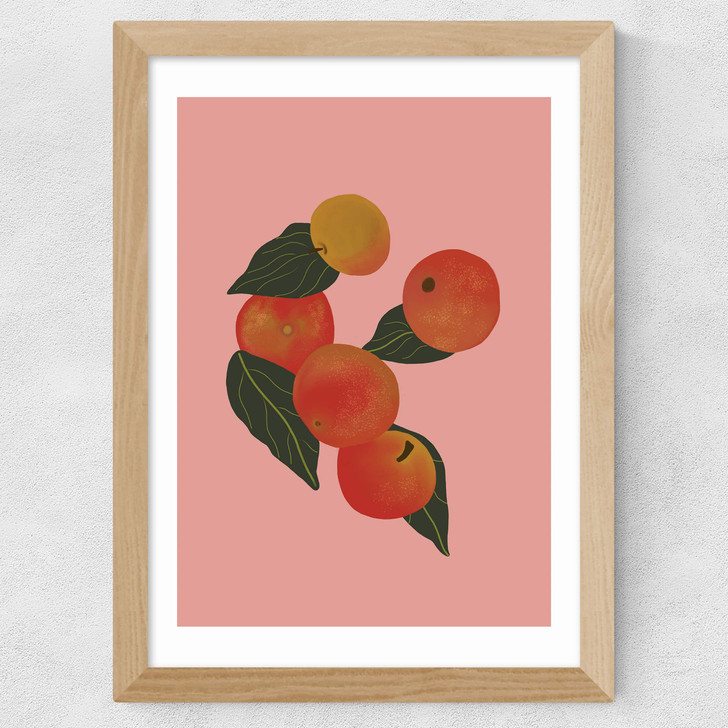 Apples Wide Oak Frame Apples Wide Oak Frame