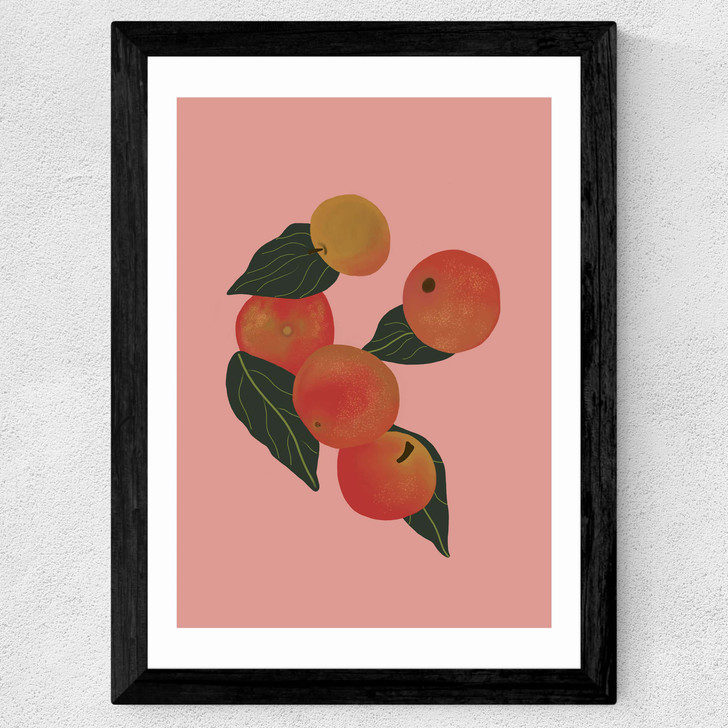 Apples Wide Black Frame