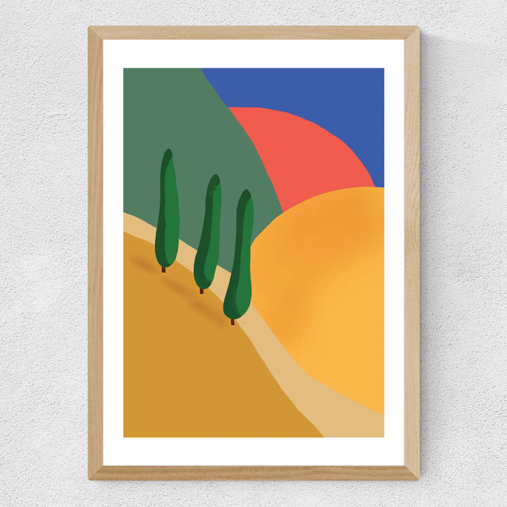 Tuscan Hills Medium Oak Frame Tuscan Hills Medium Oak Frame