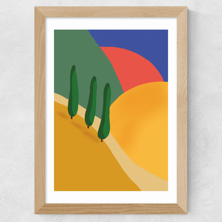 Tuscan Hills Wide Oak Frame Tuscan Hills Wide Oak Frame