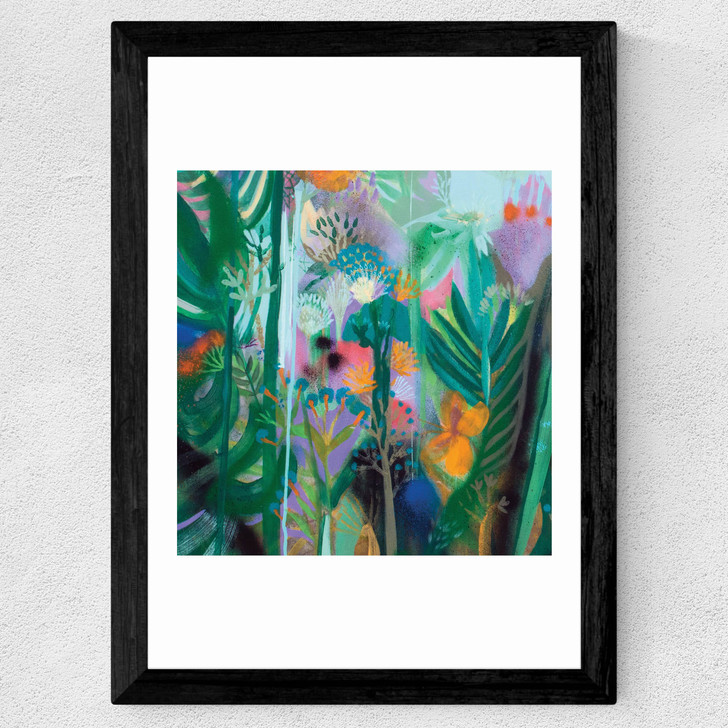 Emerald Love Wide Black Frame