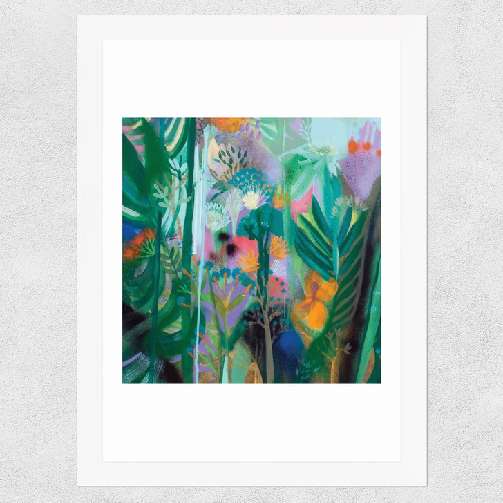 Emerald Love Wide White Frame