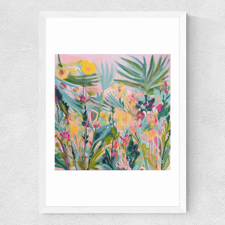 Flutter Springtime Medium White Frame