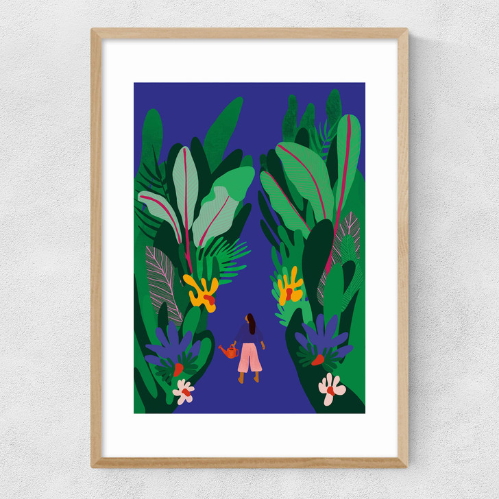 Night Garden Narrow Oak Frame Night Garden Narrow Oak Frame