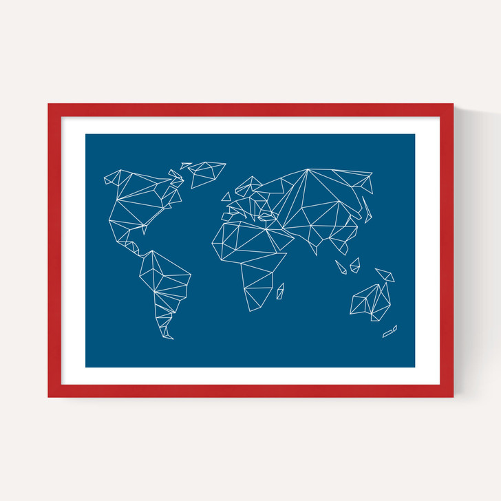 Geometric World Map