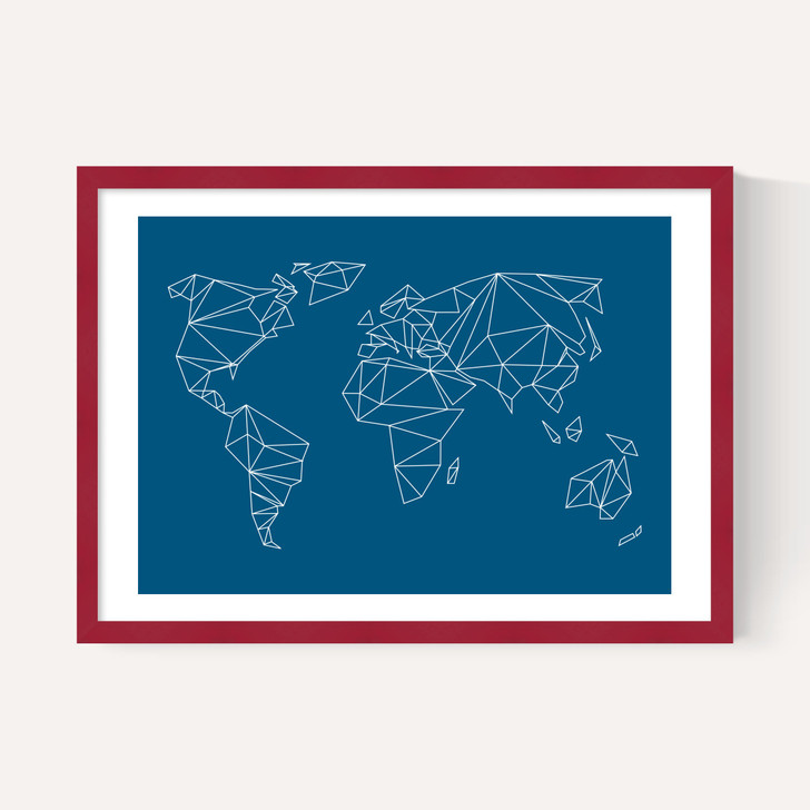 Geometric World Map