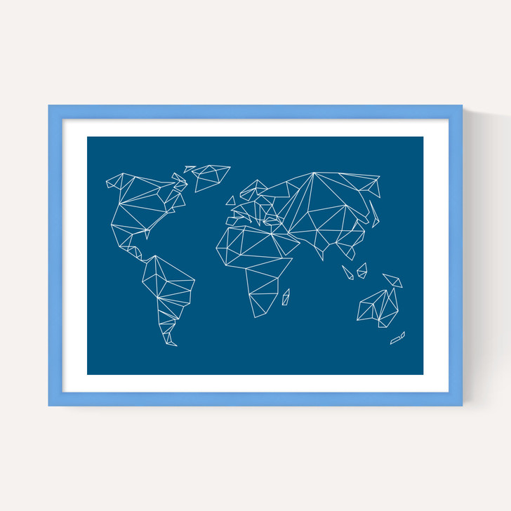 Geometric World Map