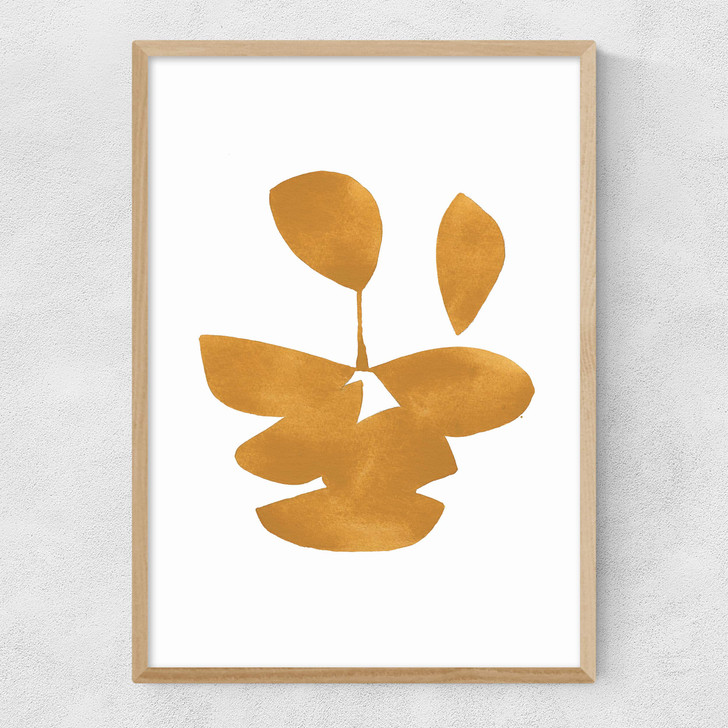 Leaves XI Narrow Oak Frame