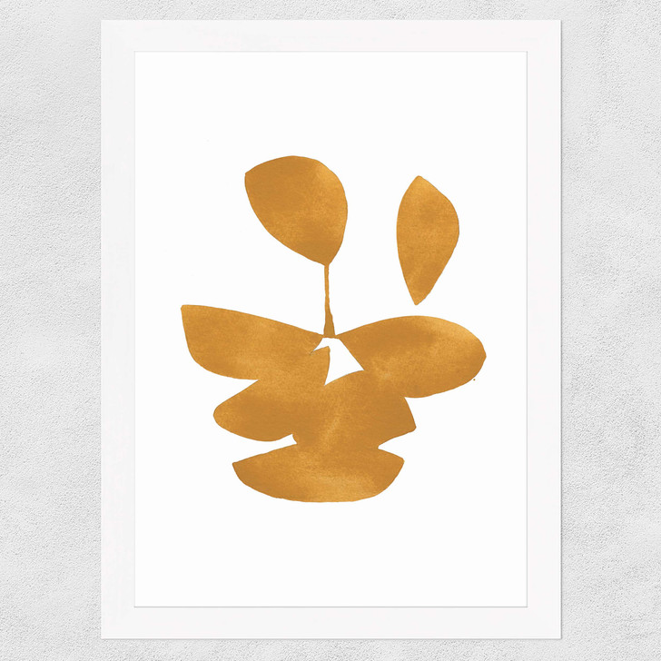 Leaves XI Wide White Frame