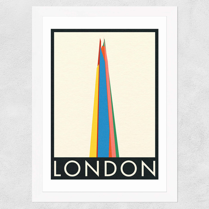 London by Rosi Feist Wide White Frame London by Rosi Feist Wide White Frame