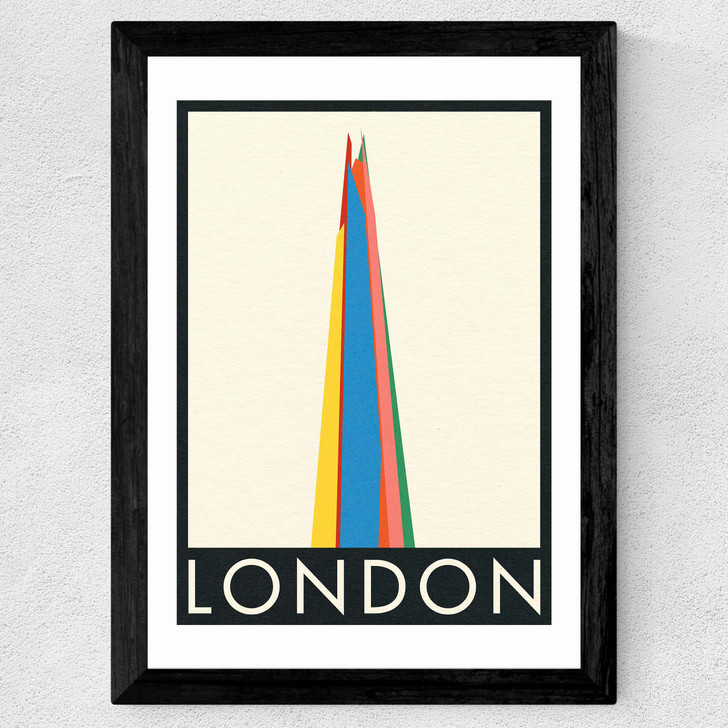 London by Rosi Feist Wide Black Frame