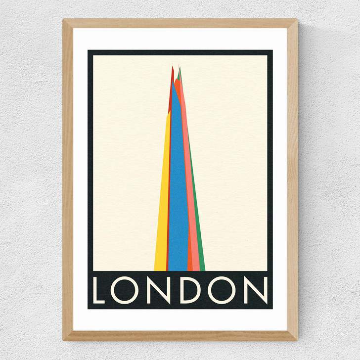 London by Rosi Feist Medium Oak Frame