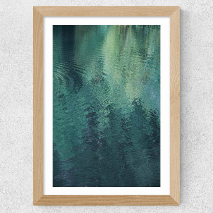 Forest in the Lake Wide Oak Frame