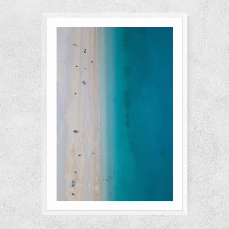 Where the Living is Easy Narrow White Frame Where the Living is Easy Narrow White Frame