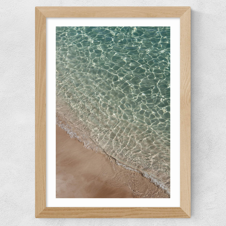 Where Sand and Water Wide Oak Frame