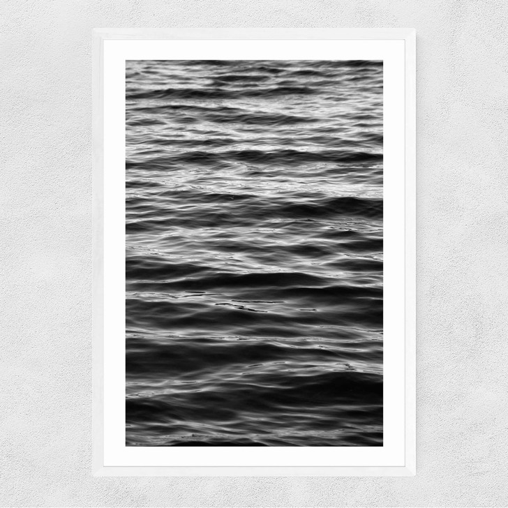 White Ocean Narrow White Frame