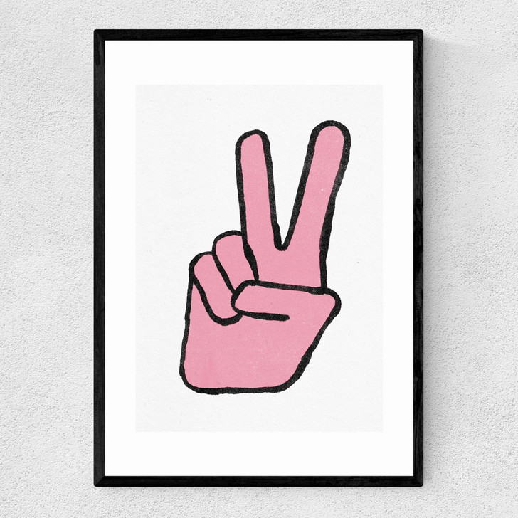 Peace by In House Narrow Black Frame