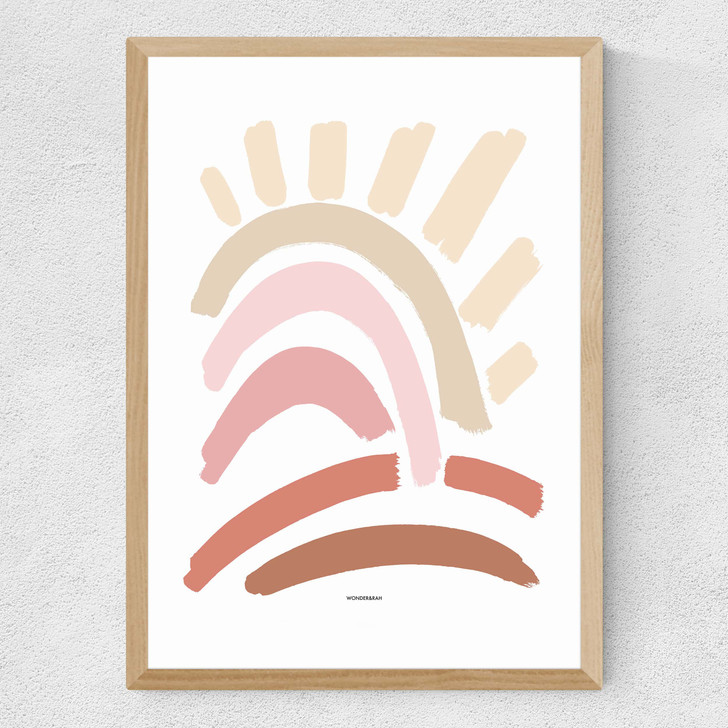 Sun Rays Medium Oak Frame Sun Rays Medium Oak Frame