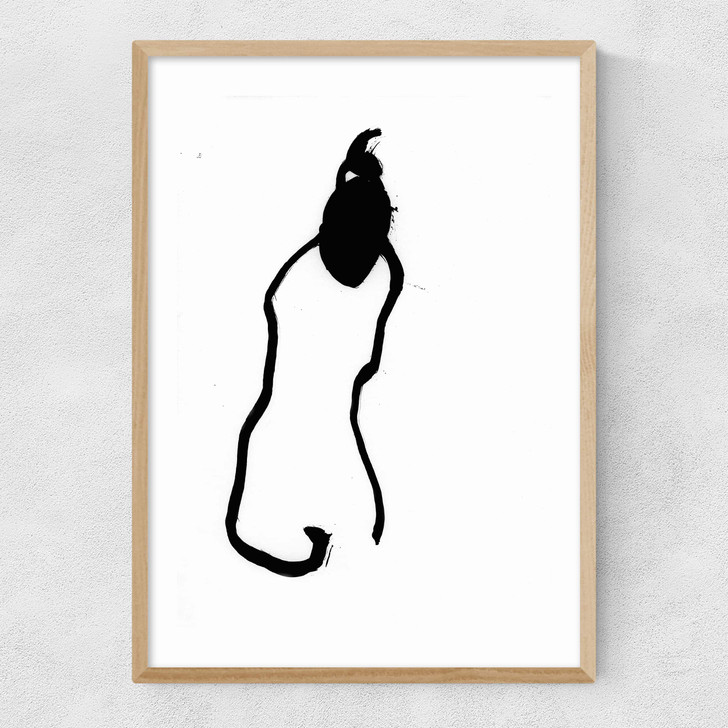 Female Figure II Narrow Oak Frame Female Figure II Narrow Oak Frame