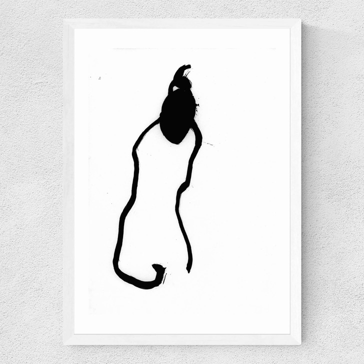 Female Figure II Medium White Frame Female Figure II Medium White Frame