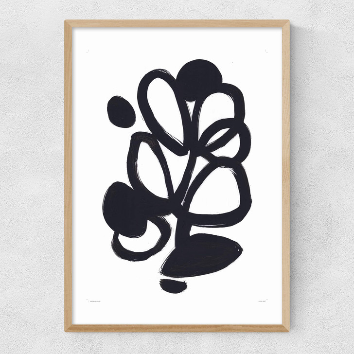 The Plant III Narrow Oak Frame