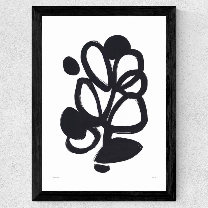 The Plant III Wide Black Frame