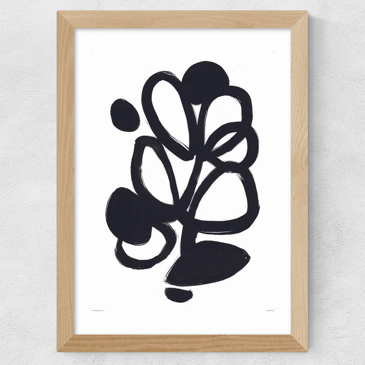 The Plant III Wide Oak Frame