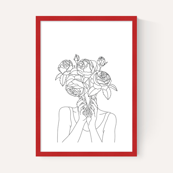 Line Art Flower Head