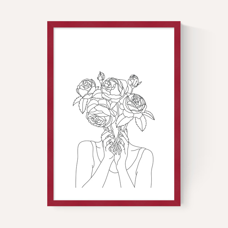 Line Art Flower Head