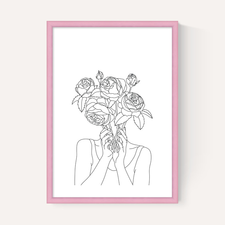 Line Art Flower Head
