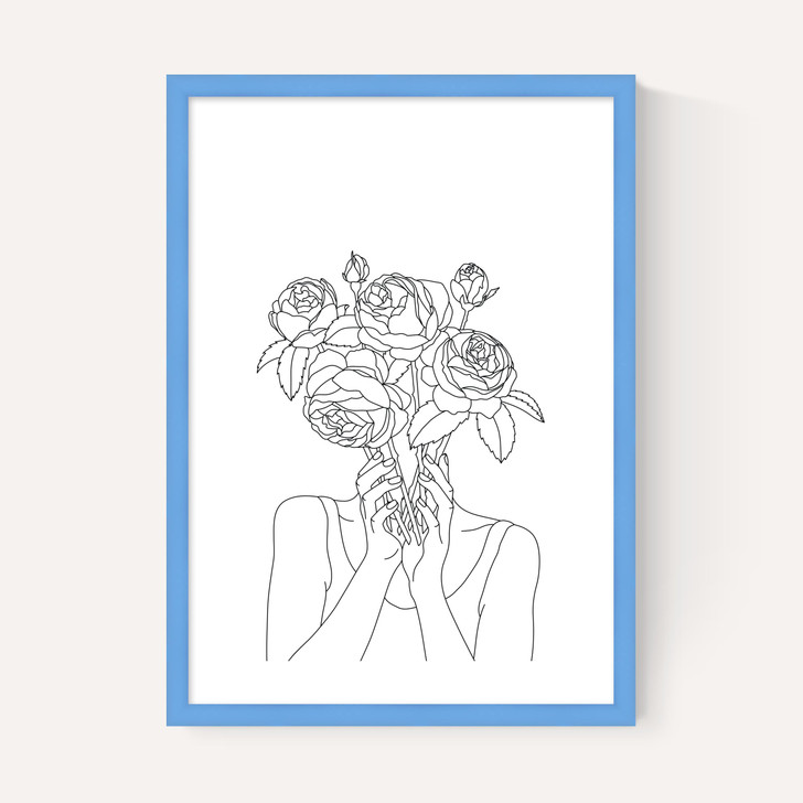 Line Art Flower Head