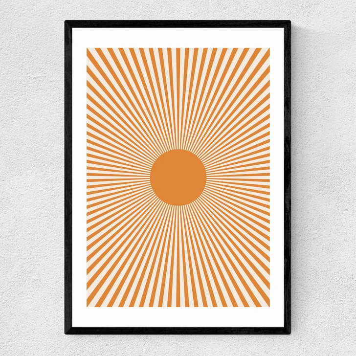 Orange Sun Rays