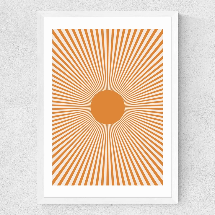 Orange Sun Rays