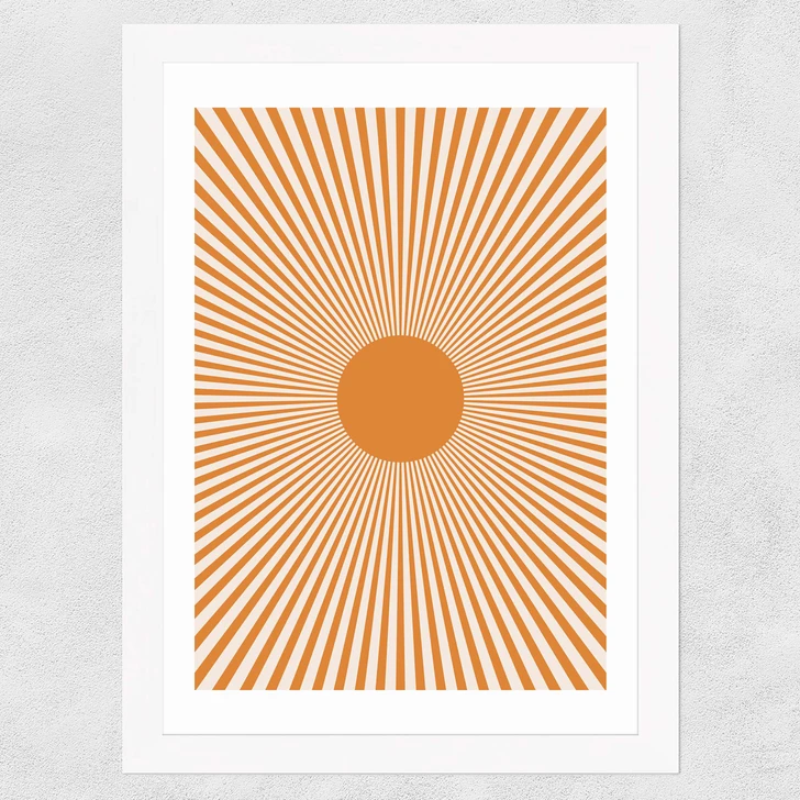 Orange Sun Rays